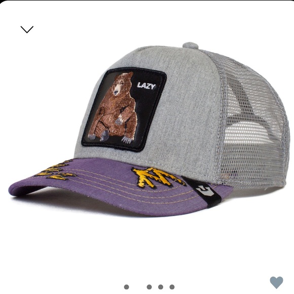 NIB Limited Edition Goorin Brothers “Meh” Lazy Bear Trucker Hat - Picture 2 of 6